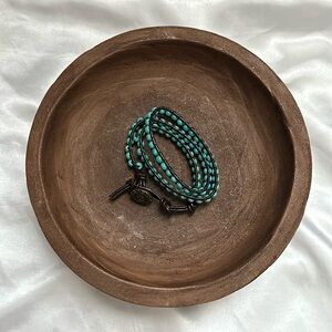 Zeta Tau Alpha Turquoise Wrap Bracelet